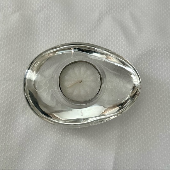 Oleg Cassini Crystal Votive Pebble Beach NWT - Picture 4 of 11